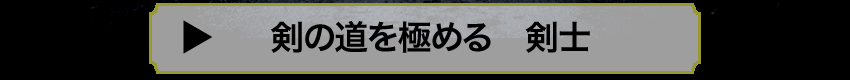 剣の道を極める　剣士